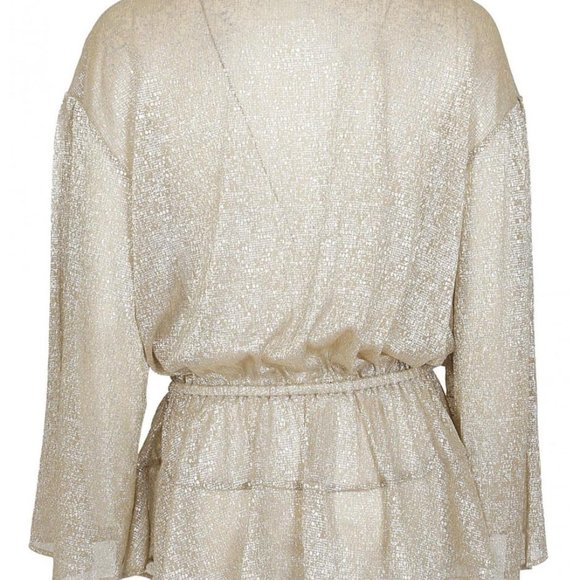 Iro Spacious Golden Metallic Top - Picture 4 of 8